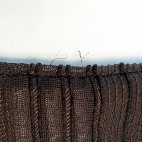 Chicos Design Sheer Shirt Striped Brown Button-Up Woven Size 3 Womens XL 16 - Picture 10 of 10